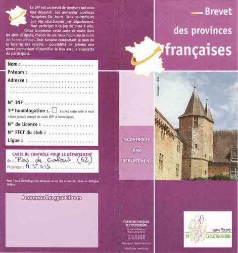 Brevet des Provinces Françaises