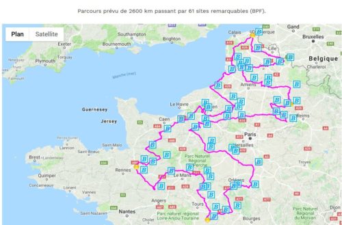 Parcours voyage à vélo 2019
